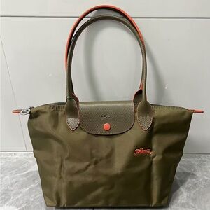 Longchamp Olive Green Tote Bag